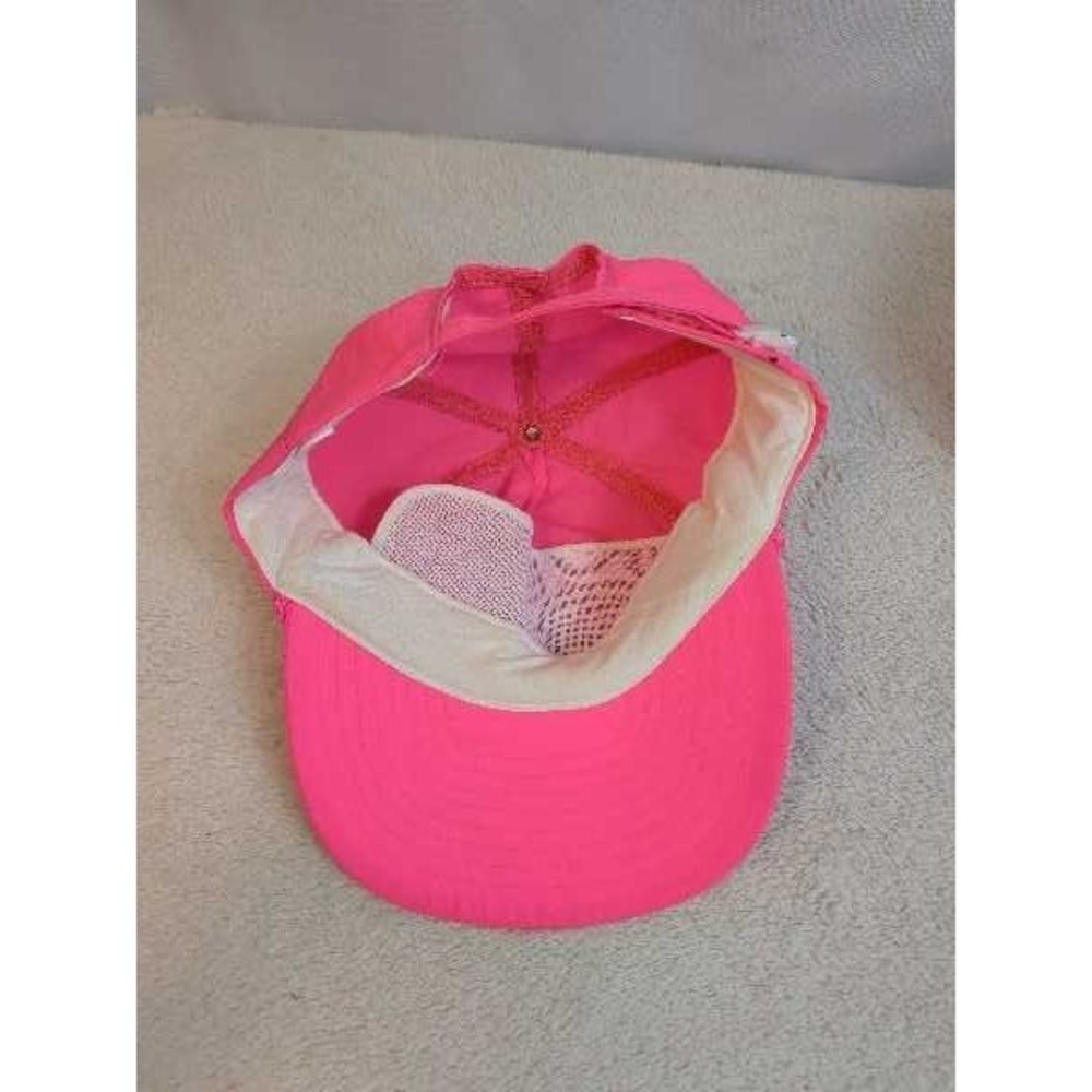 Johnson Controls Neon Pink Embroidered Baseball Cap Hat View 6